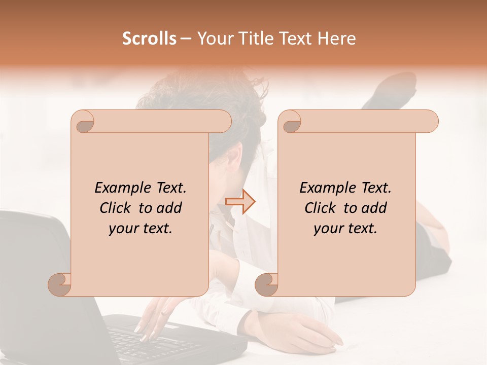 People Notebook Astonished PowerPoint Template
