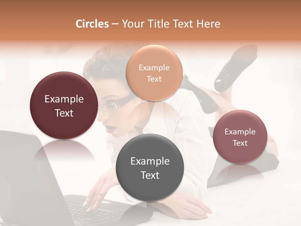 People Notebook Astonished PowerPoint Template