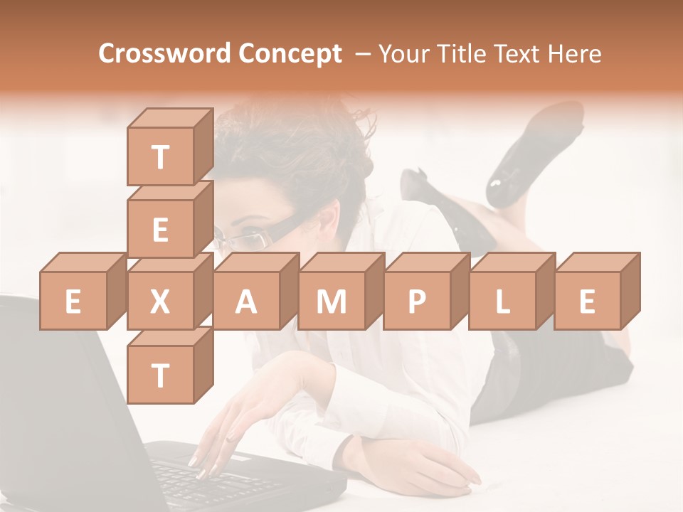 People Notebook Astonished PowerPoint Template