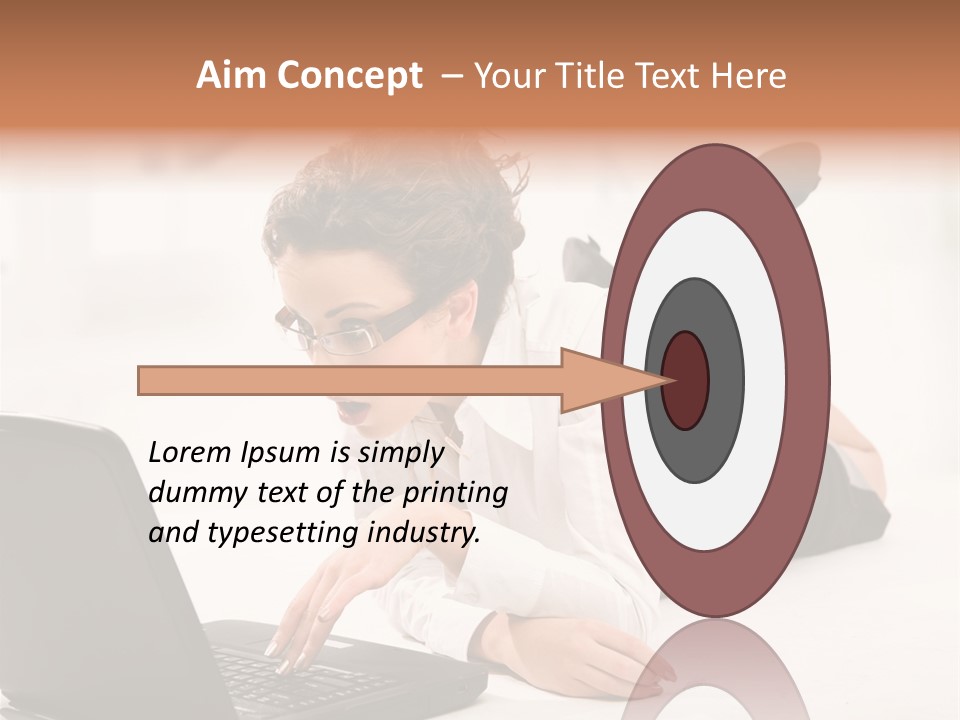 People Notebook Astonished PowerPoint Template