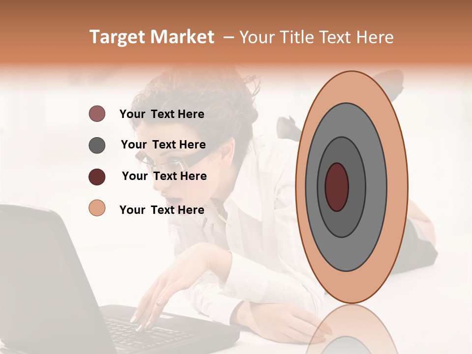 People Notebook Astonished PowerPoint Template