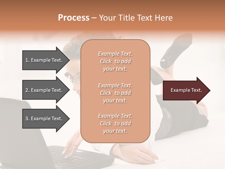 People Notebook Astonished PowerPoint Template