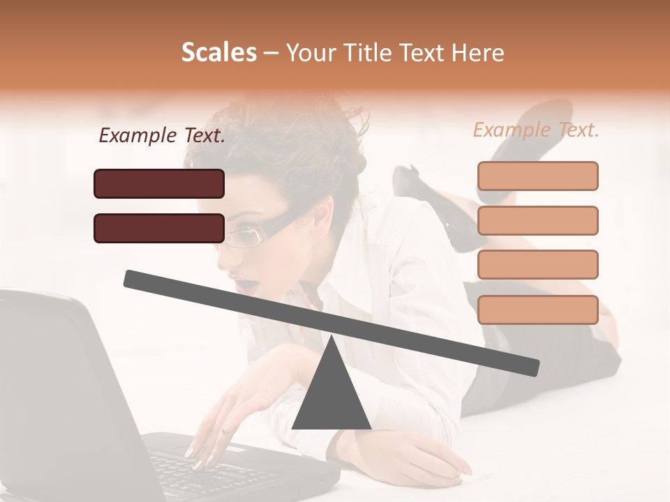 People Notebook Astonished PowerPoint Template