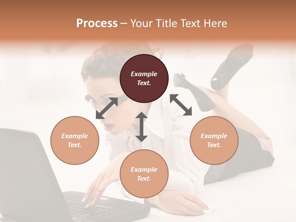 People Notebook Astonished PowerPoint Template
