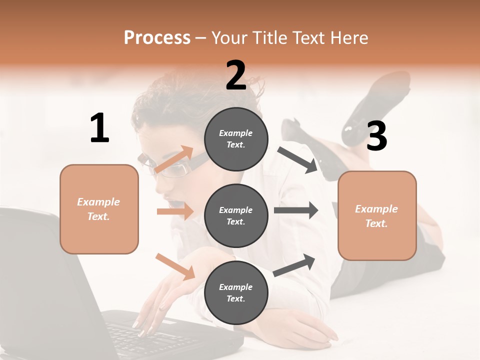 People Notebook Astonished PowerPoint Template