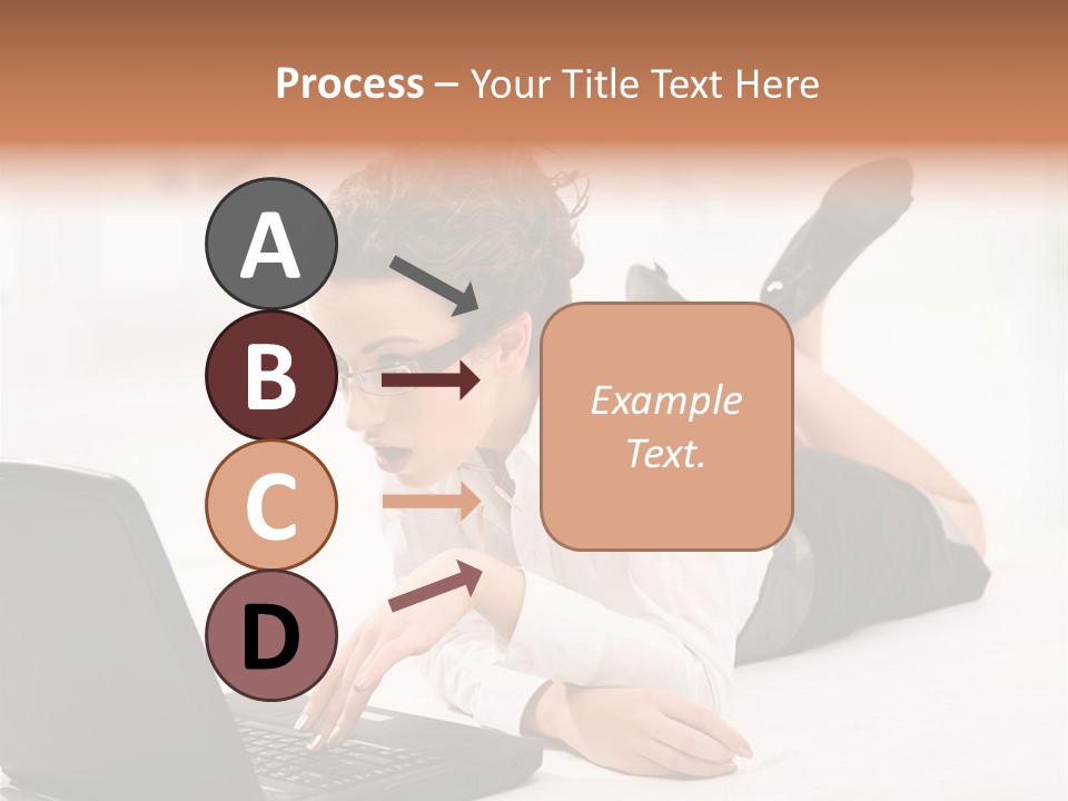 People Notebook Astonished PowerPoint Template