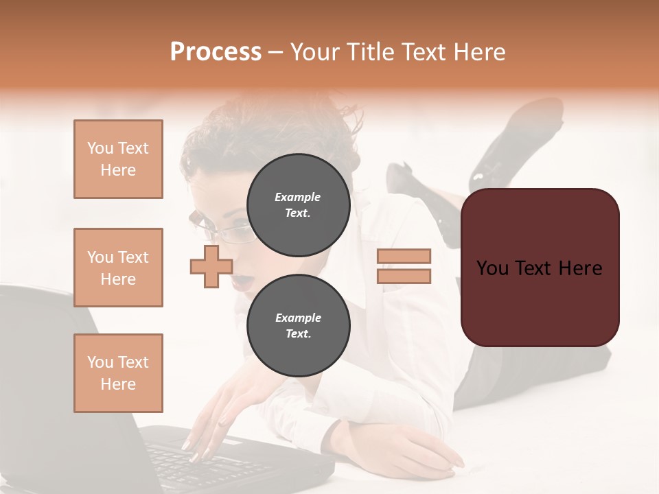 People Notebook Astonished PowerPoint Template