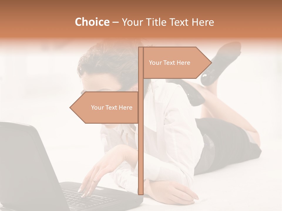 People Notebook Astonished PowerPoint Template