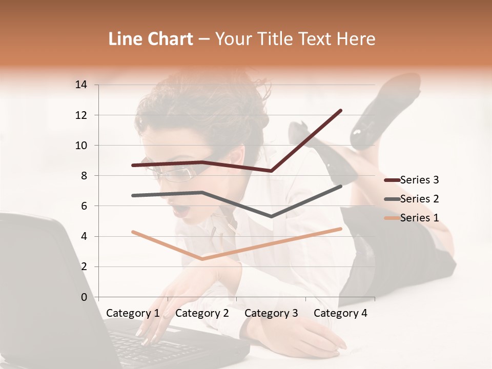 People Notebook Astonished PowerPoint Template