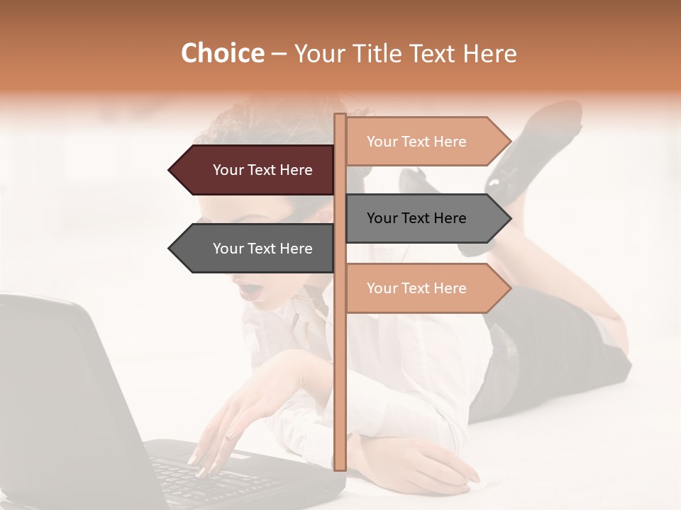 People Notebook Astonished PowerPoint Template
