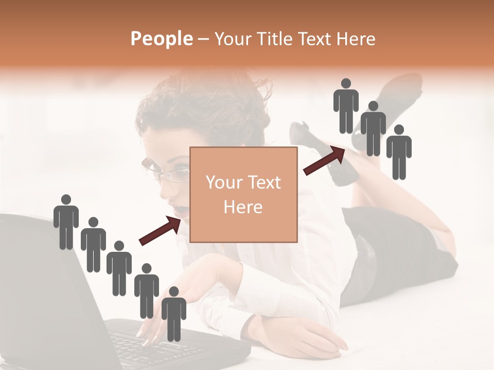 People Notebook Astonished PowerPoint Template