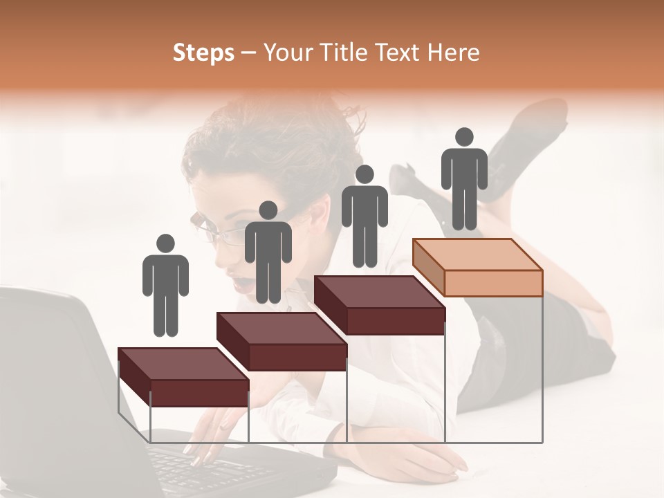 People Notebook Astonished PowerPoint Template