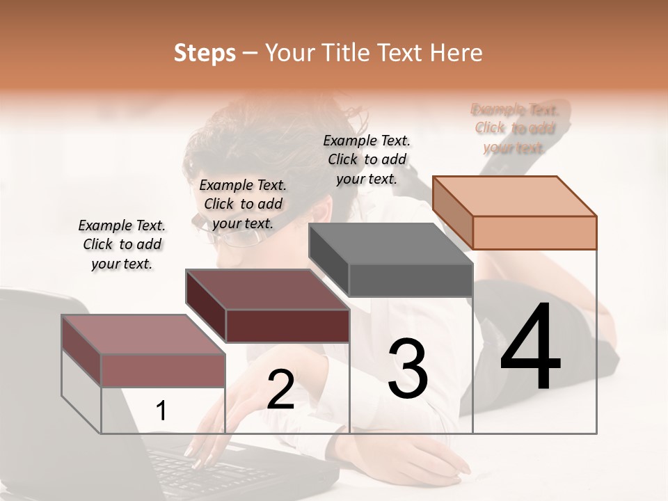 People Notebook Astonished PowerPoint Template