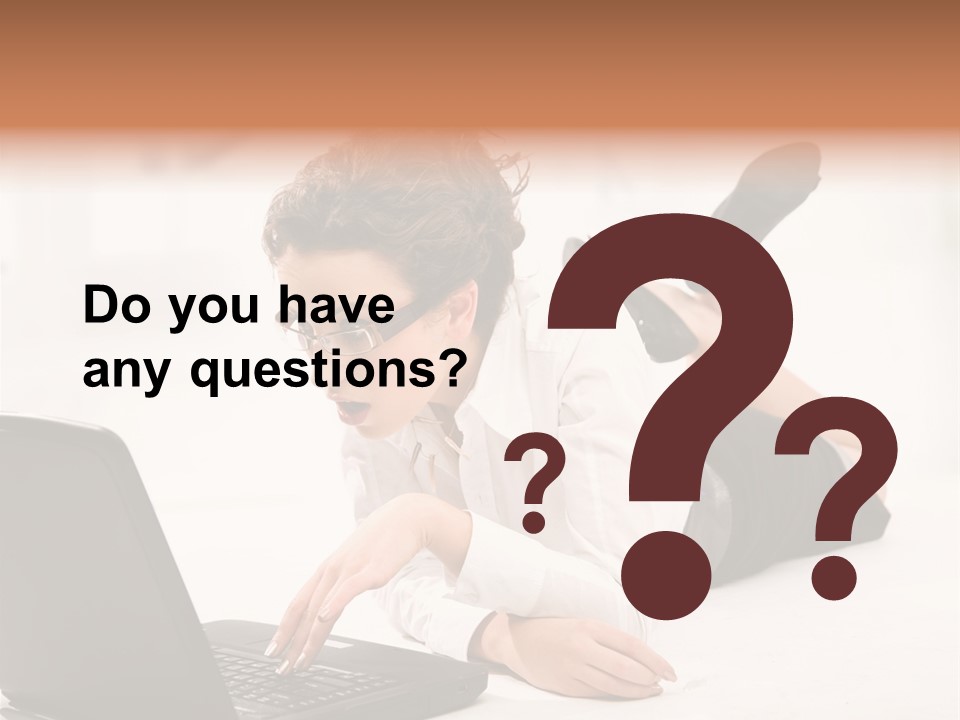 People Notebook Astonished PowerPoint Template