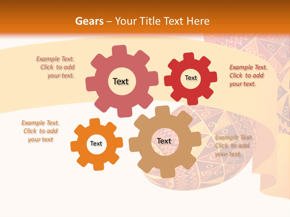 Red Yellow Ukraine PowerPoint Template