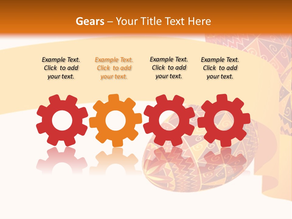 Red Yellow Ukraine PowerPoint Template