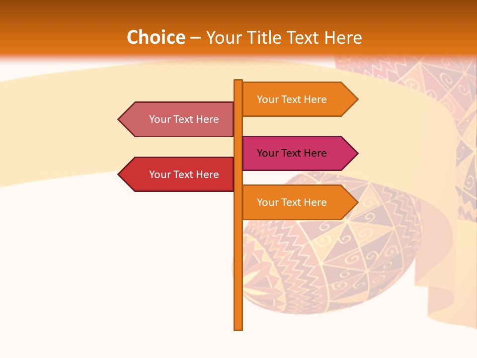 Red Yellow Ukraine PowerPoint Template