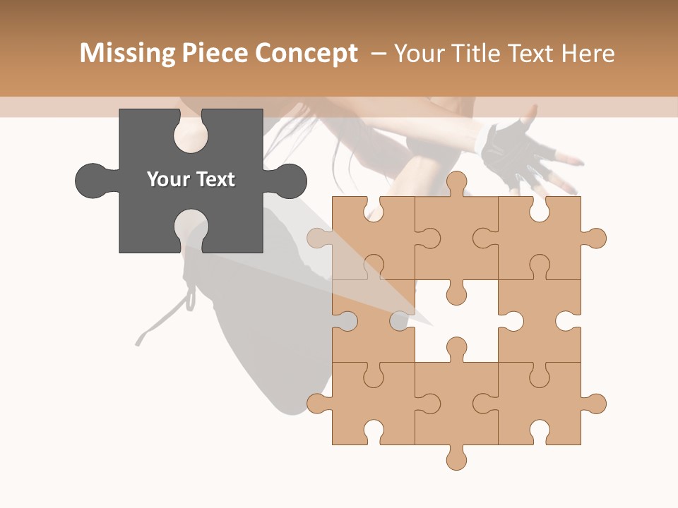 Young Jump Performance PowerPoint Template