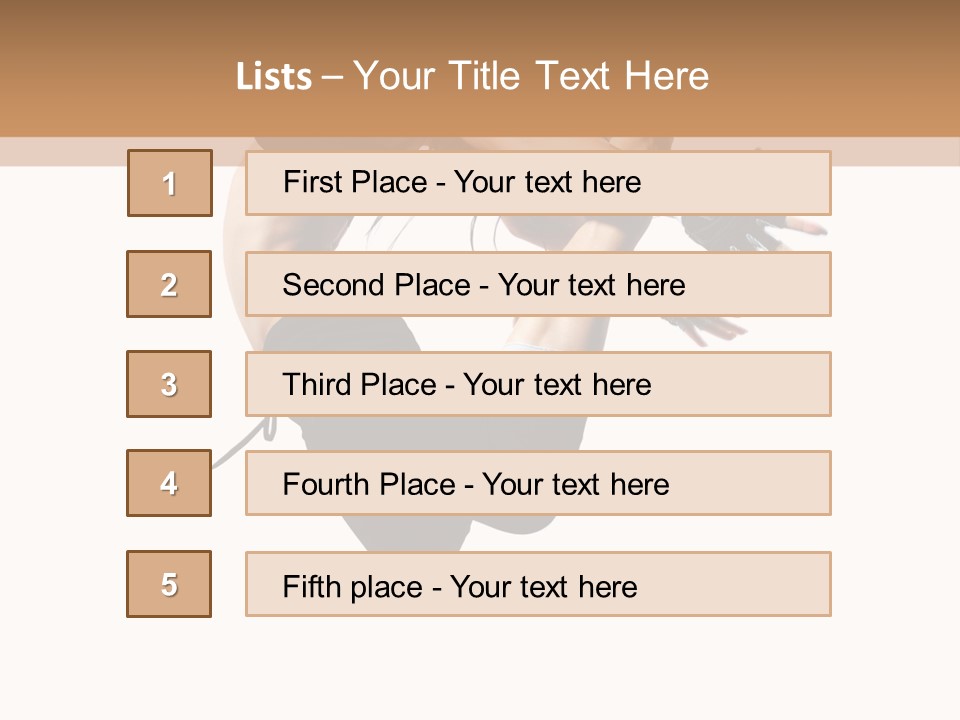 Young Jump Performance PowerPoint Template