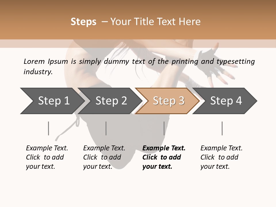 Young Jump Performance PowerPoint Template