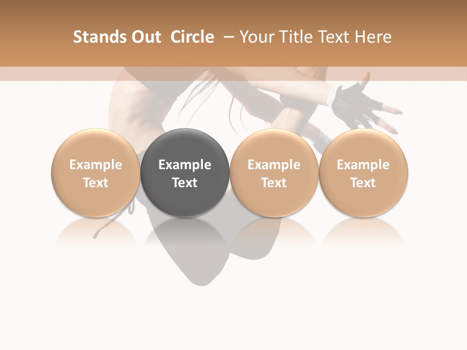 Young Jump Performance PowerPoint Template