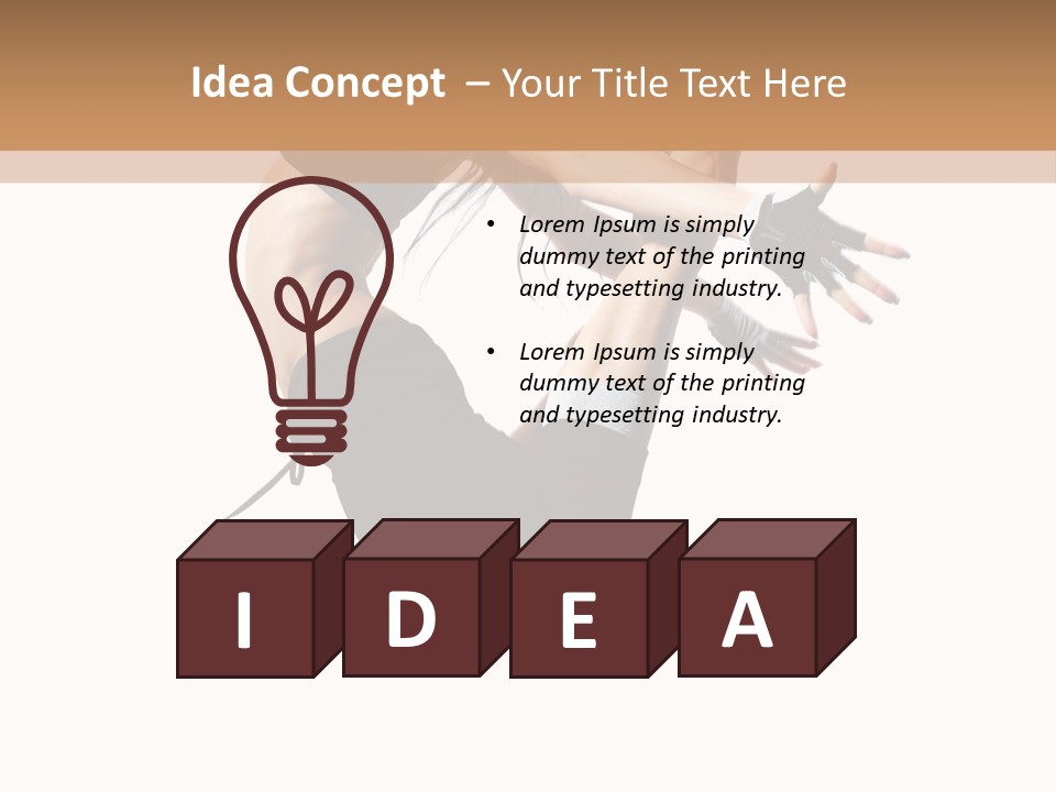 Young Jump Performance PowerPoint Template