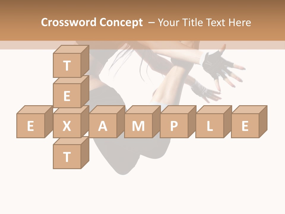Young Jump Performance PowerPoint Template