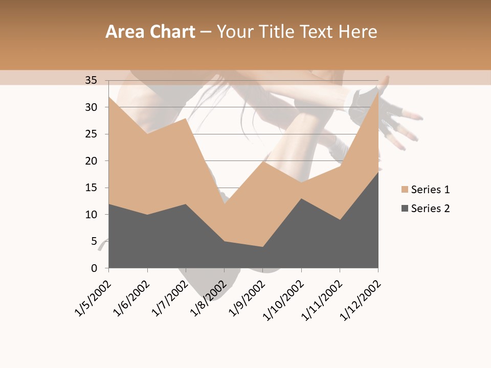Young Jump Performance PowerPoint Template