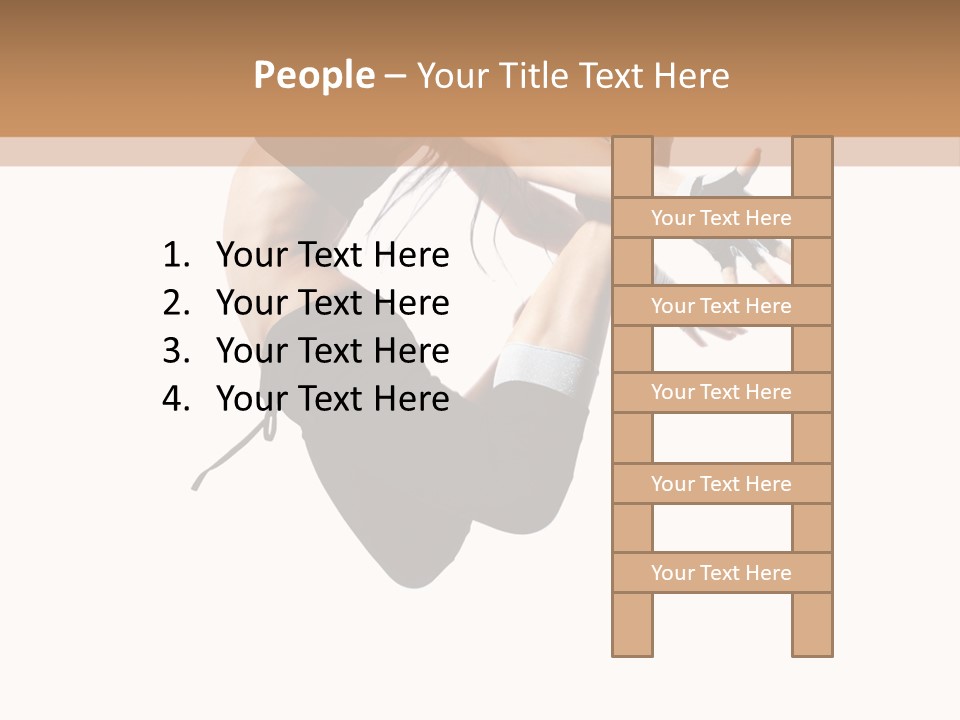 Young Jump Performance PowerPoint Template