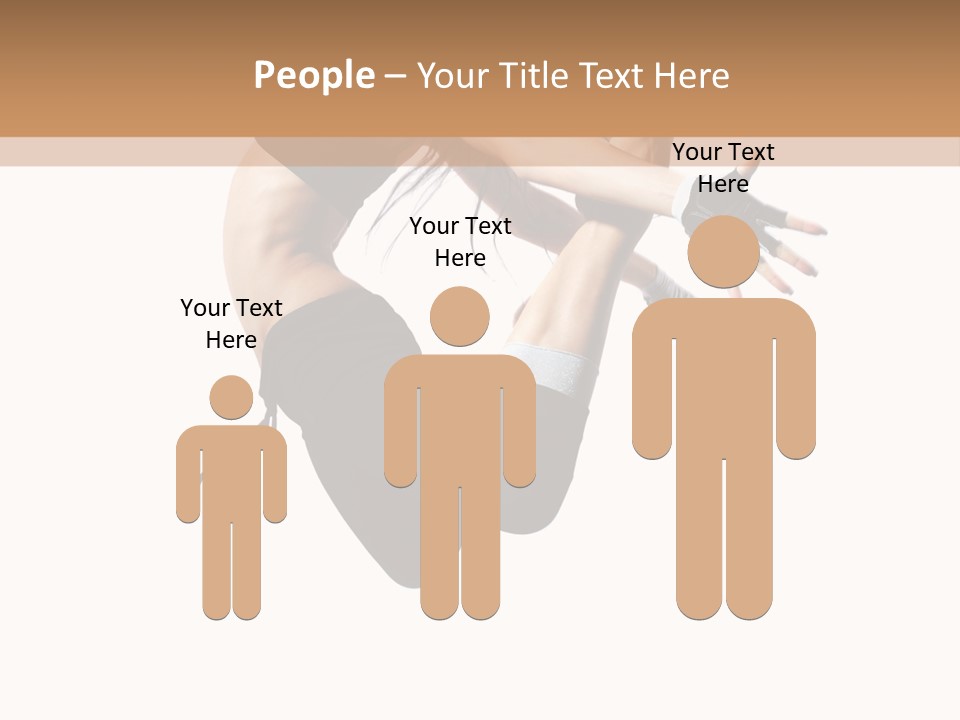 Young Jump Performance PowerPoint Template