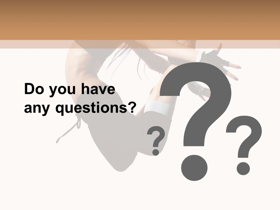 Young Jump Performance PowerPoint Template