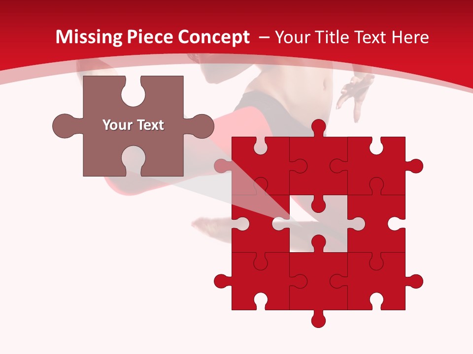 Isolated White Ice PowerPoint Template