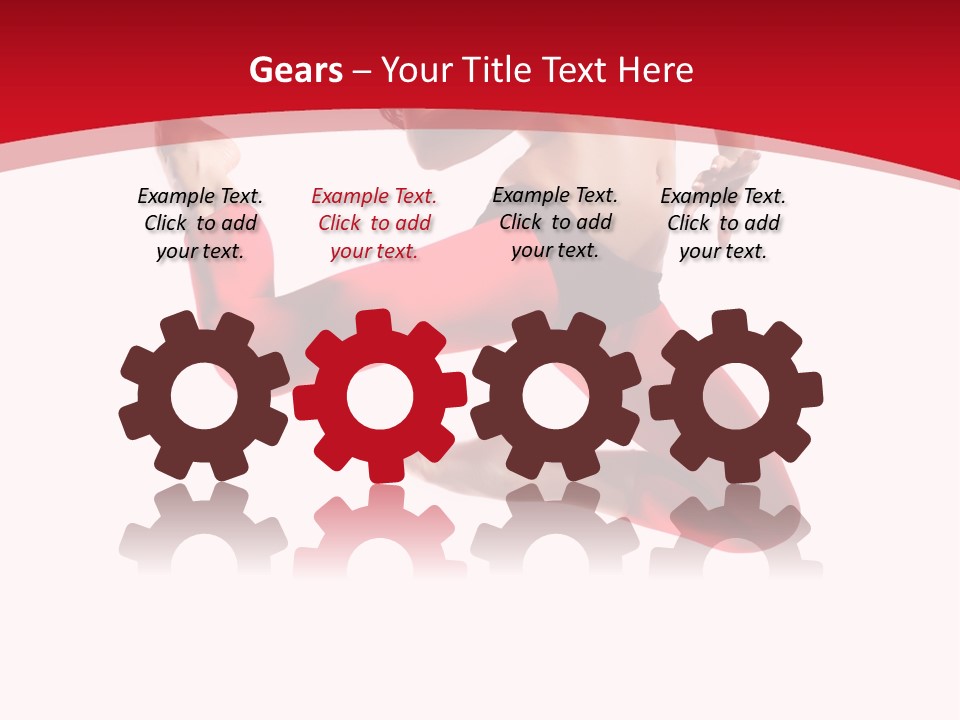 Isolated White Ice PowerPoint Template