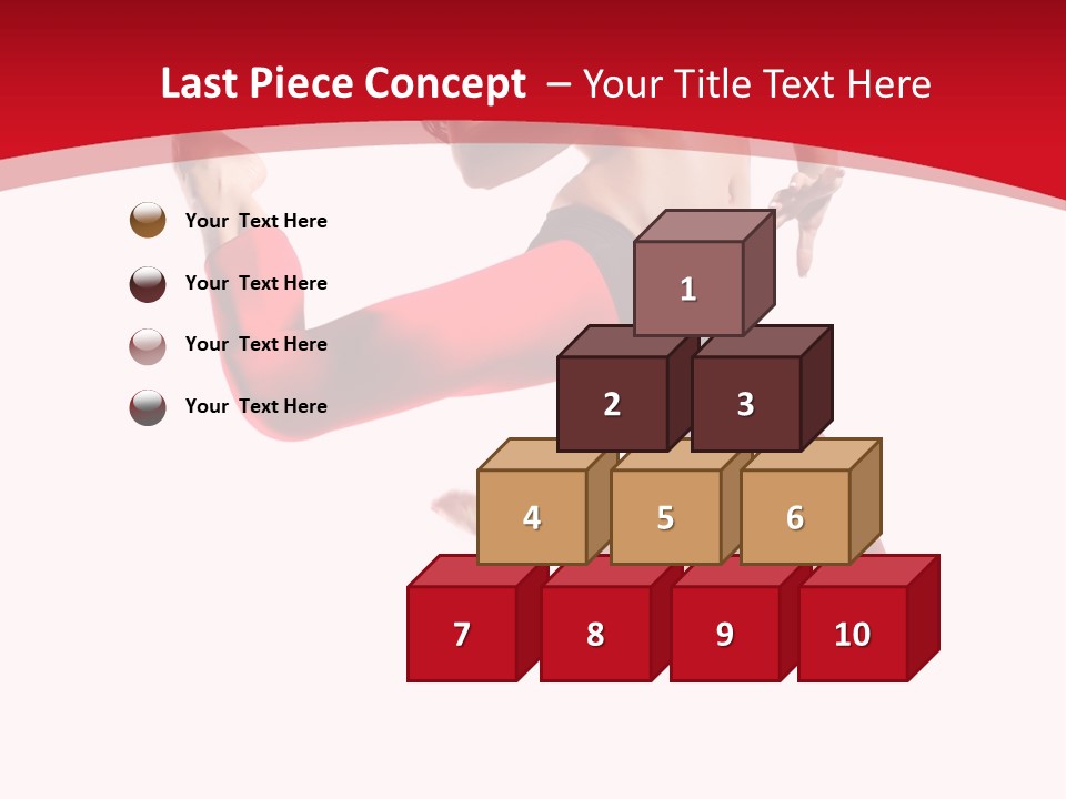 Isolated White Ice PowerPoint Template