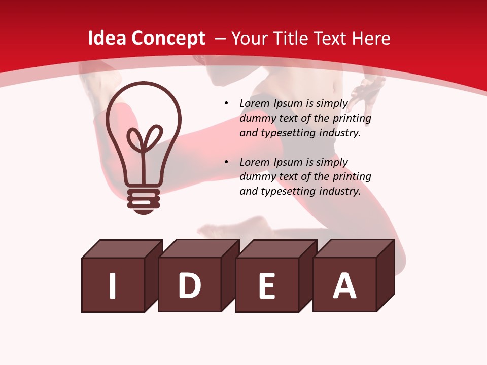 Isolated White Ice PowerPoint Template