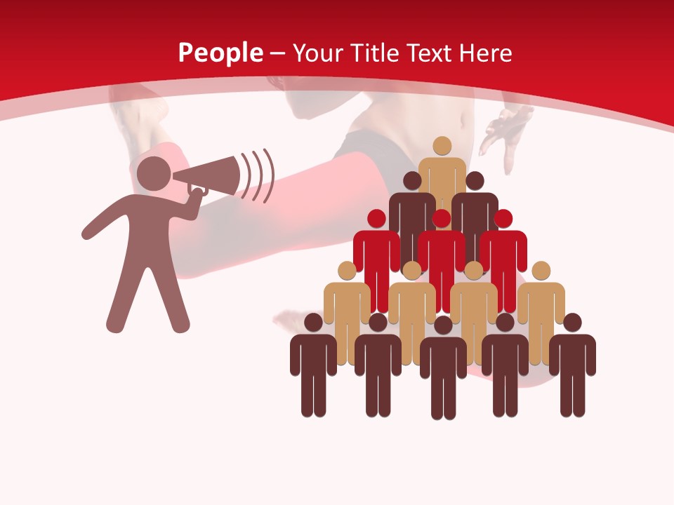 Isolated White Ice PowerPoint Template