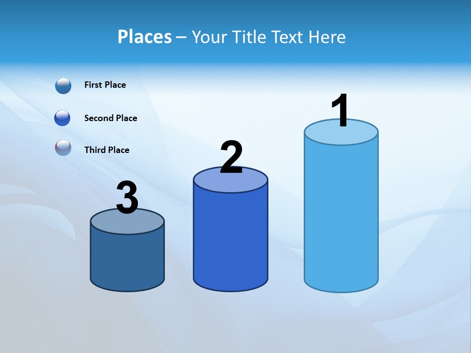 Chiffon Background Blue PowerPoint Template