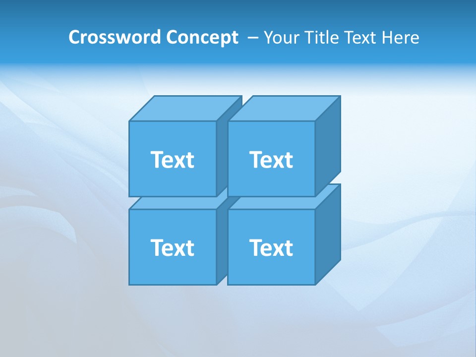 Chiffon Background Blue PowerPoint Template