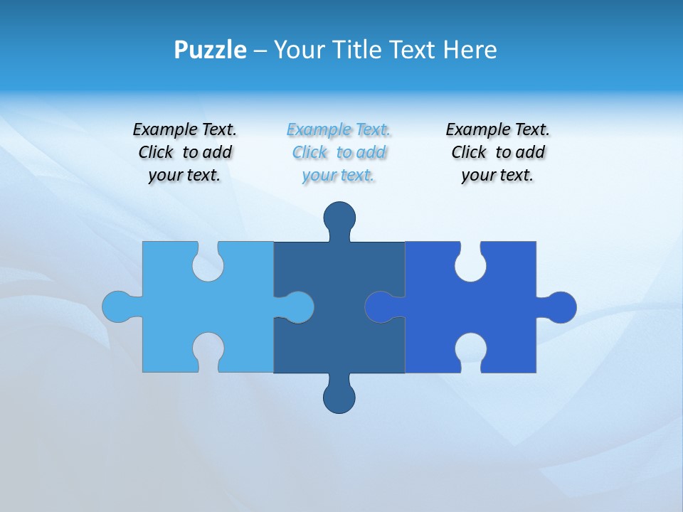 Chiffon Background Blue PowerPoint Template