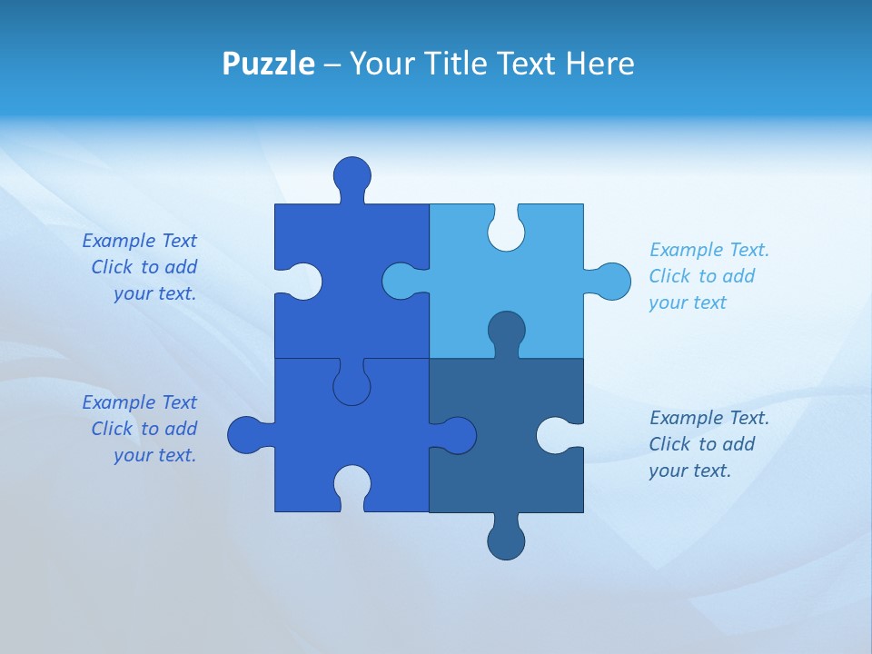 Chiffon Background Blue PowerPoint Template