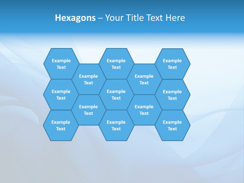 Chiffon Background Blue PowerPoint Template