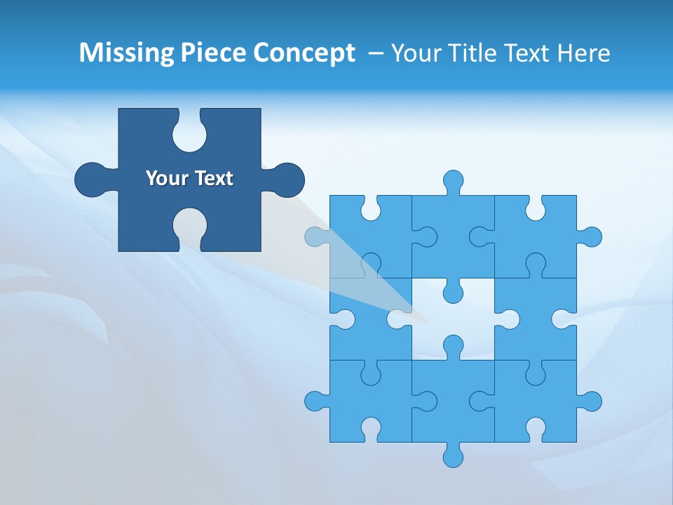 Chiffon Background Blue PowerPoint Template