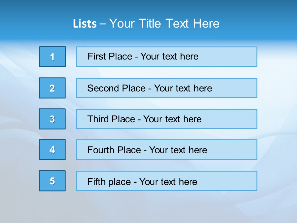 Chiffon Background Blue PowerPoint Template