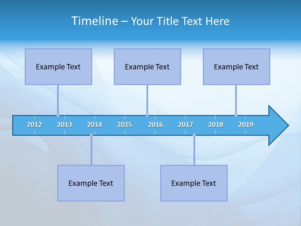 Chiffon Background Blue PowerPoint Template