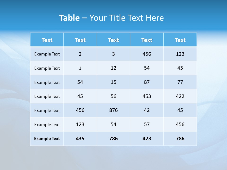 Chiffon Background Blue PowerPoint Template