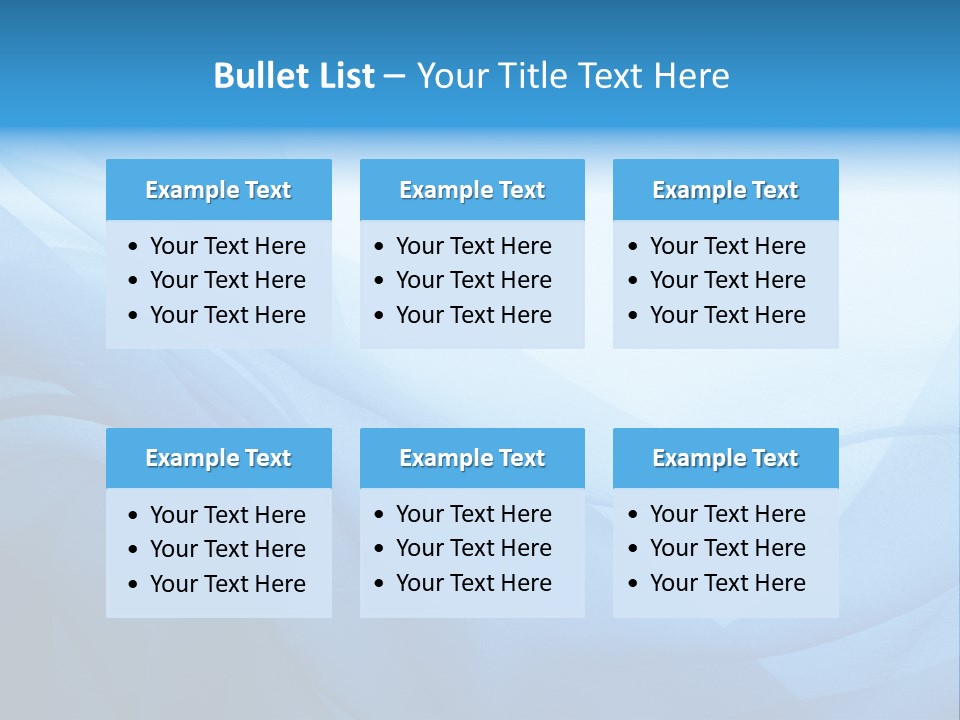 Chiffon Background Blue PowerPoint Template