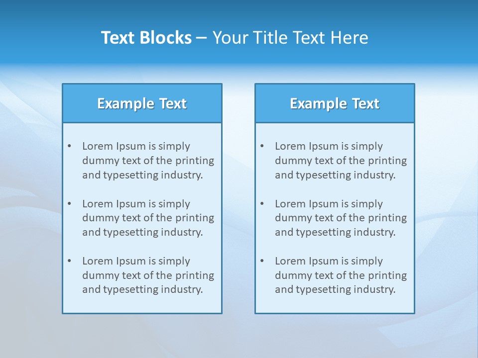 Chiffon Background Blue PowerPoint Template