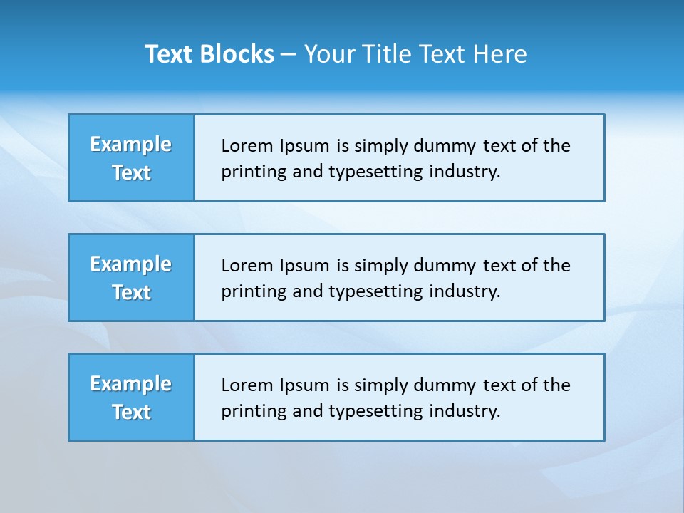 Chiffon Background Blue PowerPoint Template