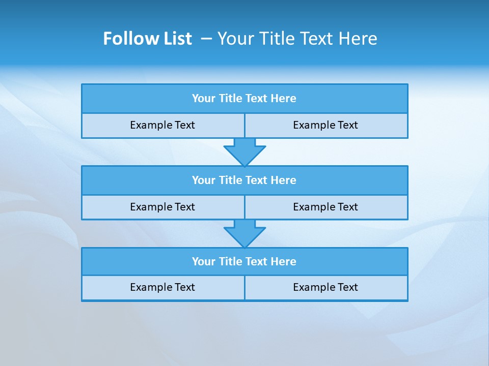 Chiffon Background Blue PowerPoint Template