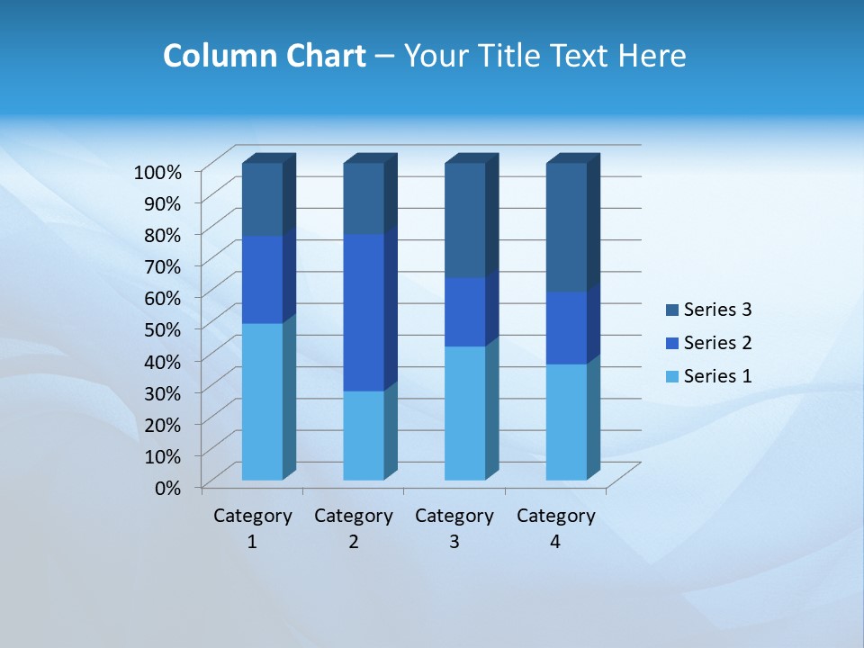 Chiffon Background Blue PowerPoint Template